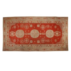 19th Century Central Asian Khotan Carpet, 6' x 11'6"