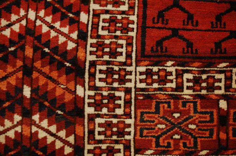 Wool Early 20th Century Turkmen Prayer Rug For Sale