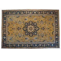 Antique Early 20th Century Tabriz Carpet, 7'10" x 11'6"