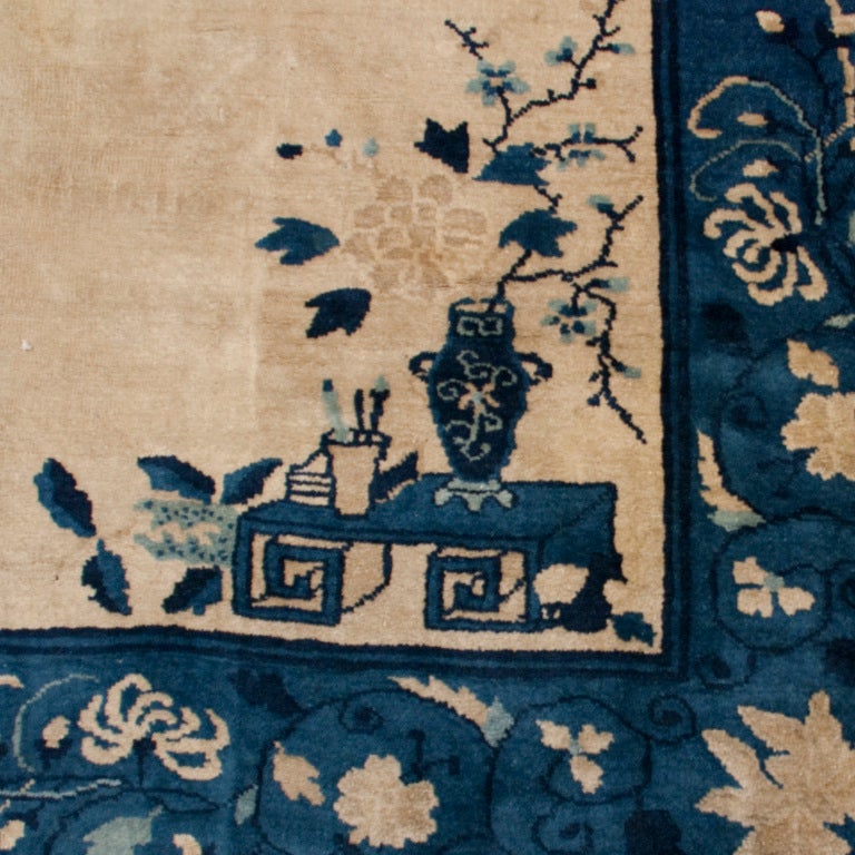 Vegetable Dyed 19th Century Chinese Peking Carpet