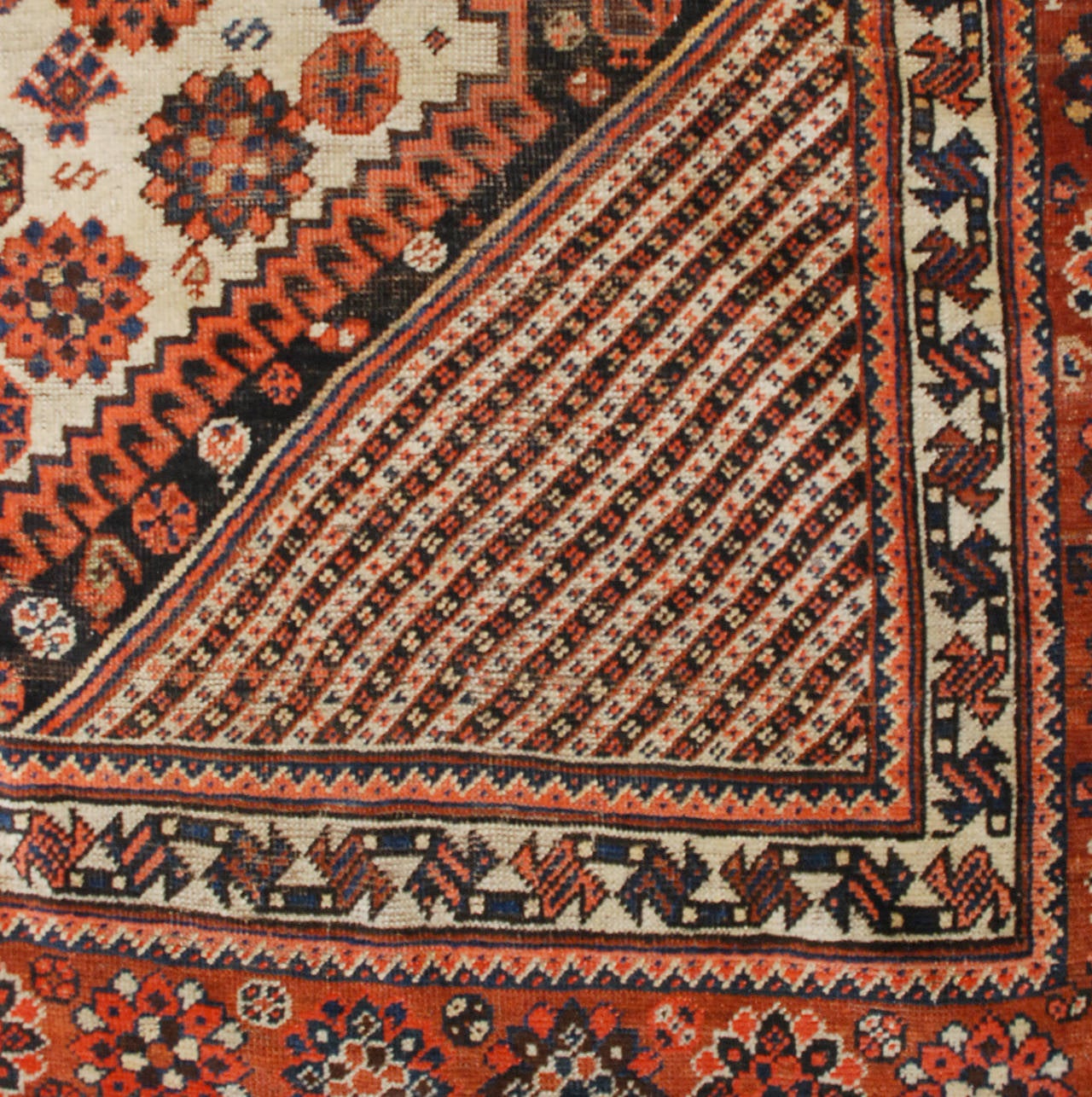 Wool 19th Century Gashgai Rug For Sale