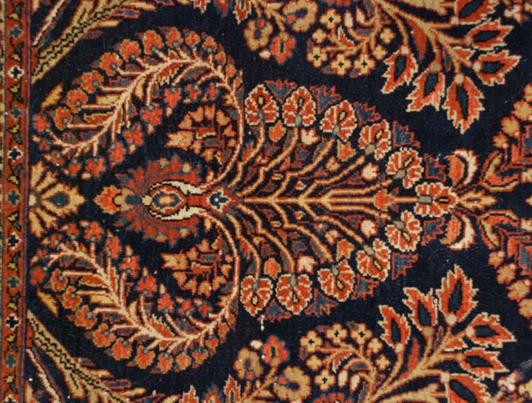 Early 20th Century Persian Kashan Rug In Excellent Condition For Sale In Chicago, IL