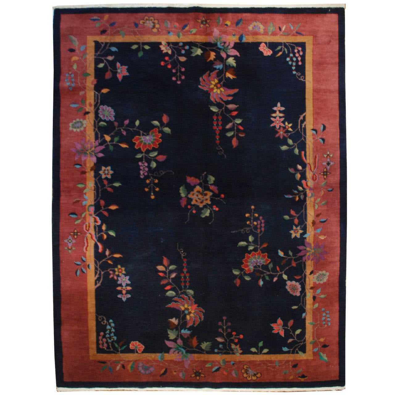 Chinese Art Deco Rug For Sale at 1stdibs