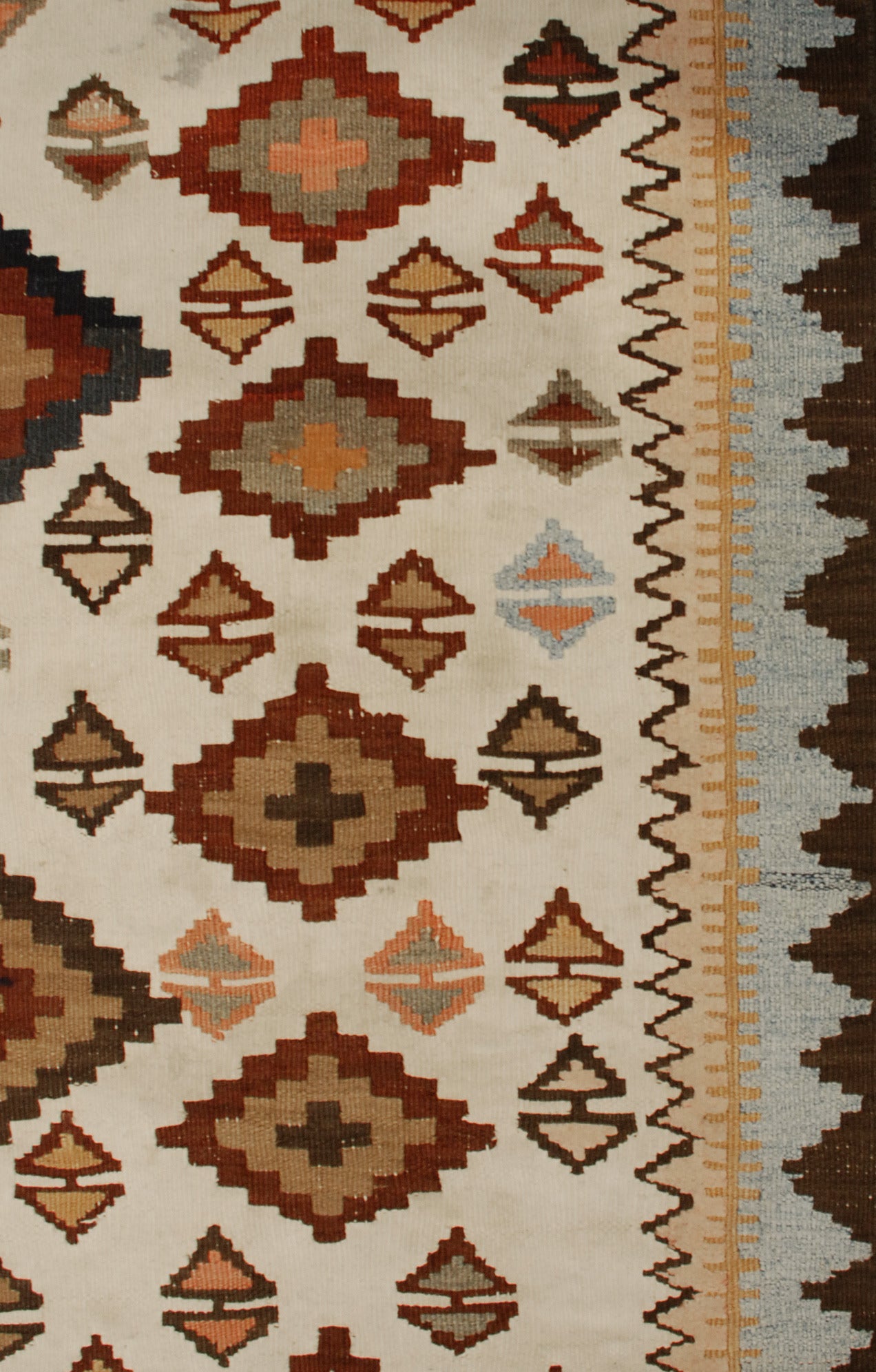 Vegetable Dyed Early 20th Century Kilim Runner For Sale