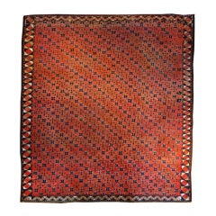 19th Century Karebak Carpet, 5'4" x 6'