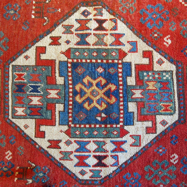 Azerbaijani 19th Century Kazak Carpet For Sale