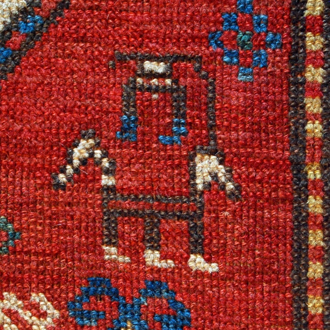 Vegetable Dyed 19th Century Kazak Carpet For Sale