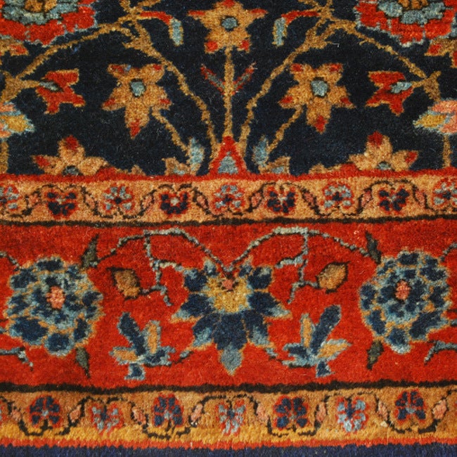 Persian 19th Century Sarouk Mahajan Carpet, 2' x 5'3