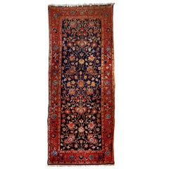 19th Century Sarouk Mahajan Carpet, 2' x 5'3"