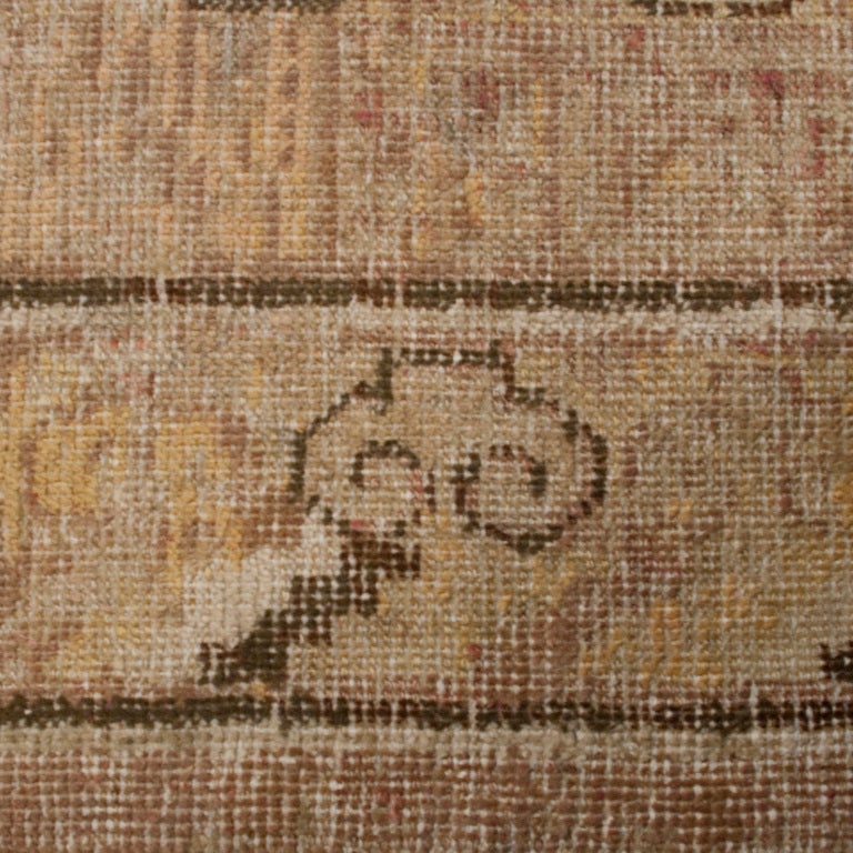Zentralasiatischer Samarghand-Teppich aus dem 19. Jahrhundert (Pflanzlich gefärbt) im Angebot