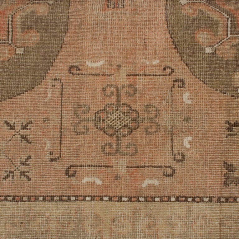 Teinture végétale Tapis Samarghand d'Asie centrale du XIXe siècle en vente