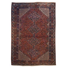 19th Century Afshar Ghashghaei Carpet