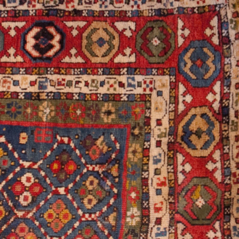 Caucasian 19th Century Kuba Prayer Carpet