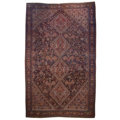 Antique 19th Century Ghashghaei Carpet