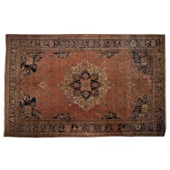 Antique 19th Century Saruk Farahan Carpet, 12'2" x 8'7"
