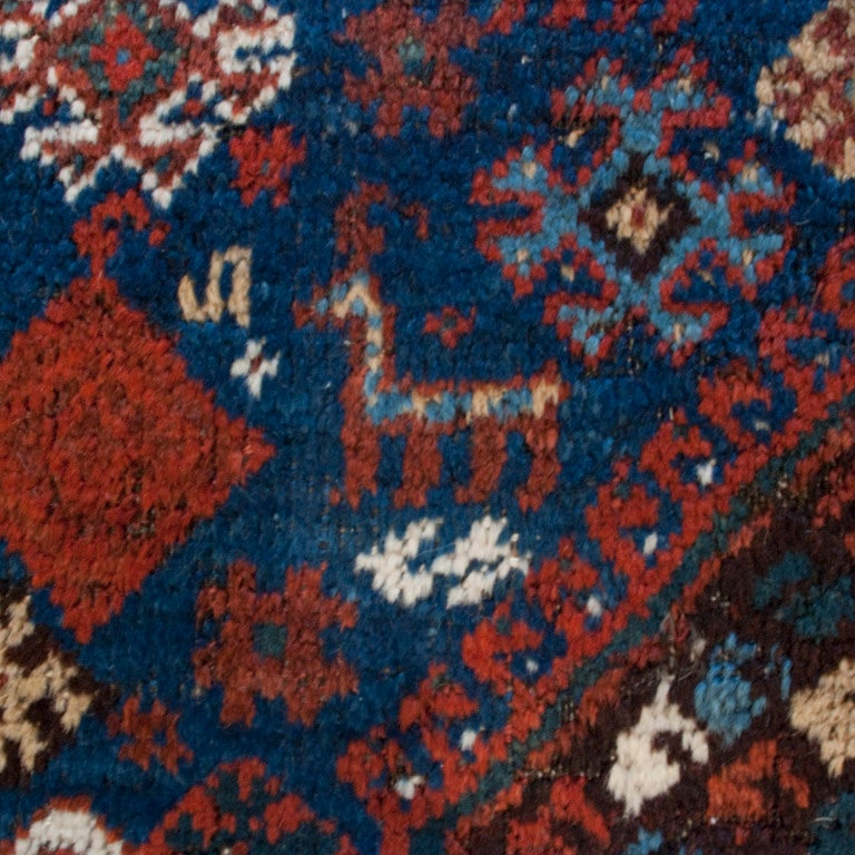 Persian Early 20th Century Ghashghaei Carpet For Sale