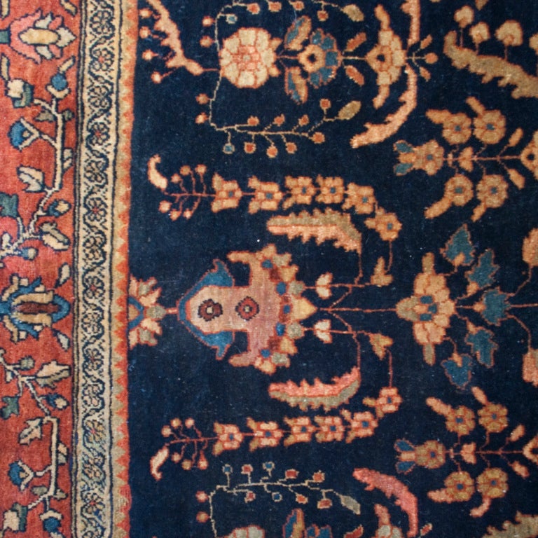 Persian 19th Century Saruk Mahajeran Carpet For Sale