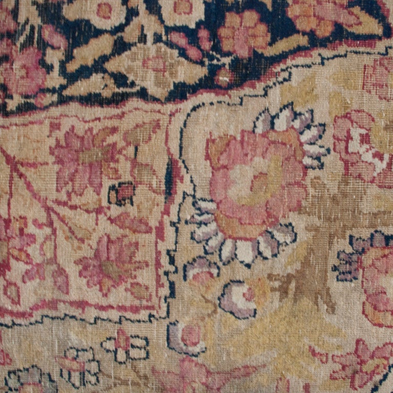 Wool 19th Century Kirmanshah Carpet For Sale