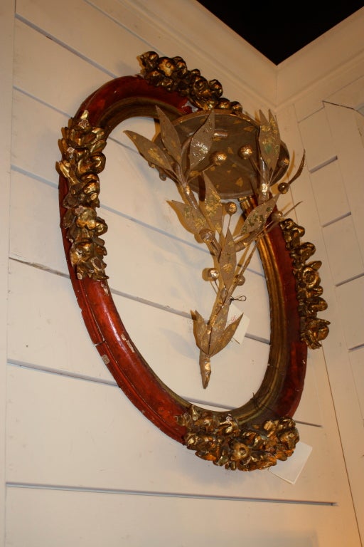 Gold gilt oval frame