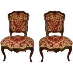 Antique Pair of Needlepoint Chairs