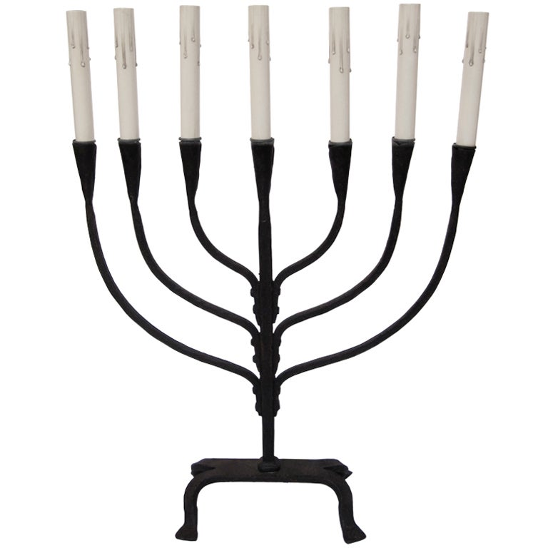 Antique French Menorah For Sale