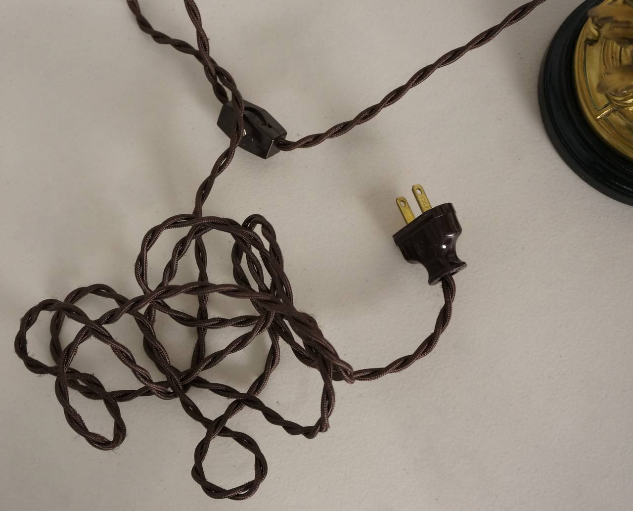 Bronze Lampe bouillotte de style Louis XV en bronze en vente
