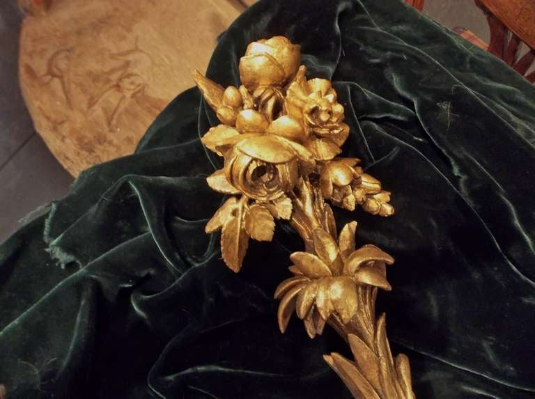 Pair of Louis XVI Style Giltwood Sconces In Good Condition In Nashville, TN