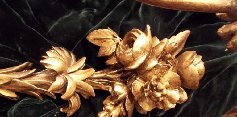 19th Century Pair of Louis XVI Style Giltwood Sconces