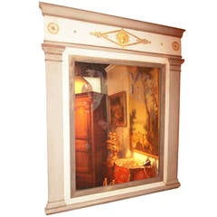 Directoire to Empire Style Trumeau Mirror
