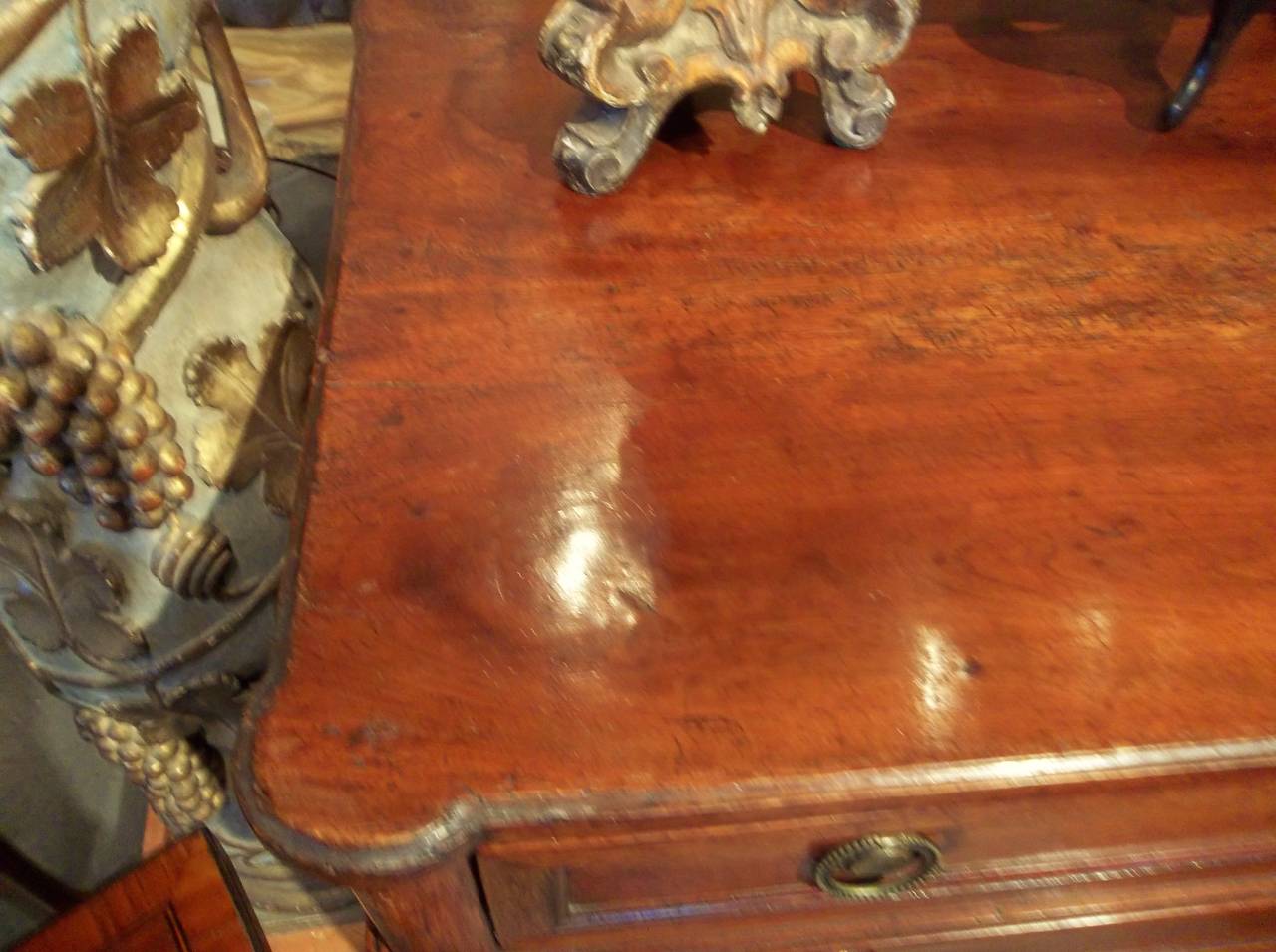 Italian or French Walnut Commode in Louis XVI Transitional to Directoire 1