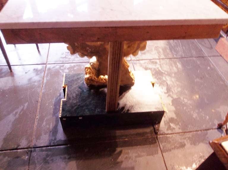 Carved Giltwood George III Styled Eagle Console Table 1