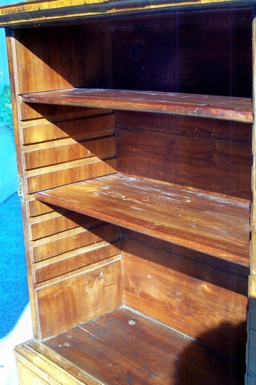 George I Burr Walnut and Walnut Bureau Bookcase 2