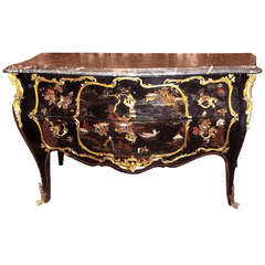 Louis XV Style Chinoiserie Decorated Commode