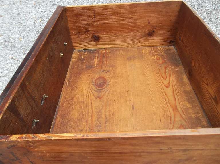 Welsh or English Inlaid Oak Dresser Base Sideboard With Mahogany Banding  1