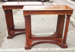 Pair Of Edwardian Rosewood Pier Tables