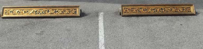 Pair of Carved, Gilded and Painted Panels in Baroque Style 1
