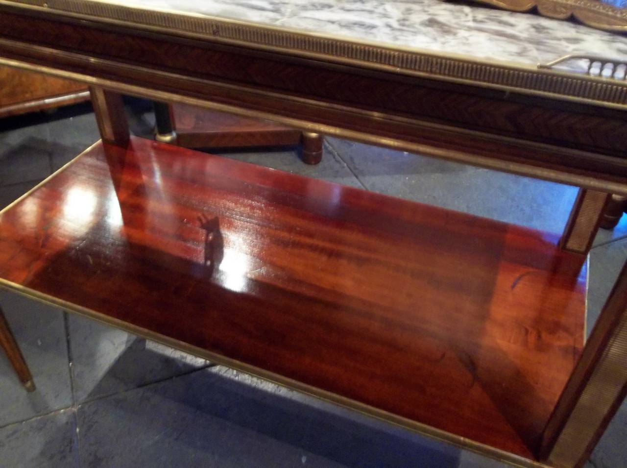 Louis XVI Transition to Directoire Styled Marble-Top Console or Dessert 5