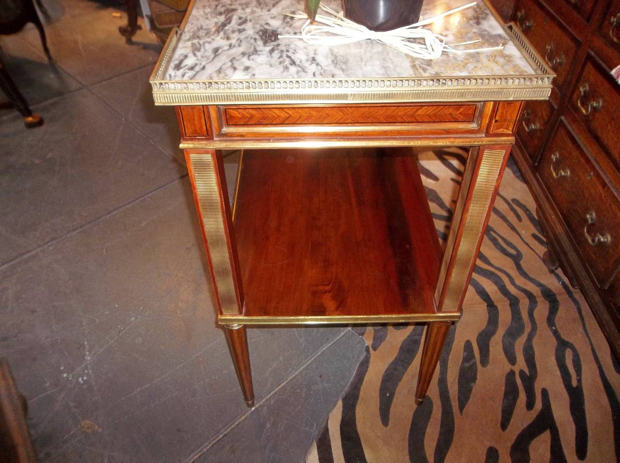Louis XVI Transition to Directoire Styled Marble-Top Console or Dessert 3