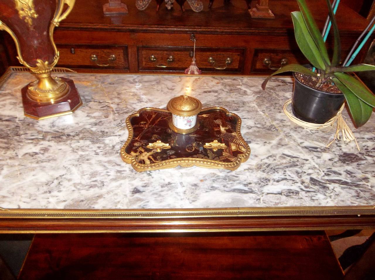 Louis XVI Transition to Directoire Styled Marble-Top Console or Dessert 1