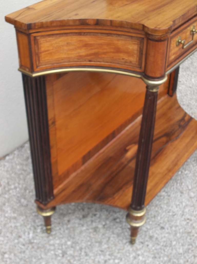 18th Century Louis XVI Console or Dessert of Kingwood, Satinwood In Excellent Condition In Nashville, TN
