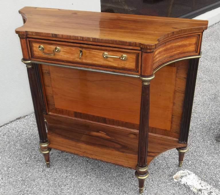 Late 18th Century 18th Century Louis XVI Console or Dessert of Kingwood, Satinwood