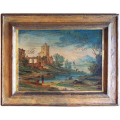 Italian Landscape Capriccio or Ruins
