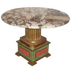 Italian , Probably Venetian Parcel Gilt Marble Top Table 8