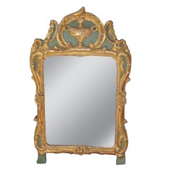 Louis XV Giltwood Mirror Re-decorated Or Refreshed