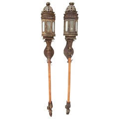 Pair of Antique Italian or Venetian Wall Lanterns