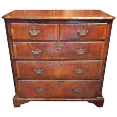 George II Walnut Inlaid and Banded Chest