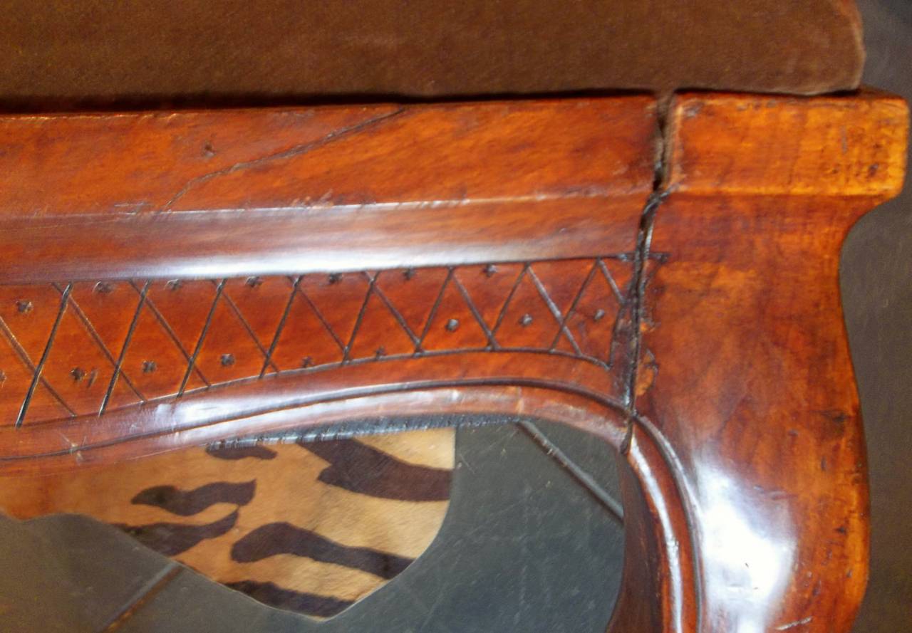 Late 19th Century Regence to Louis XV Transitional Style Walnut Stool Needlepoint Seat