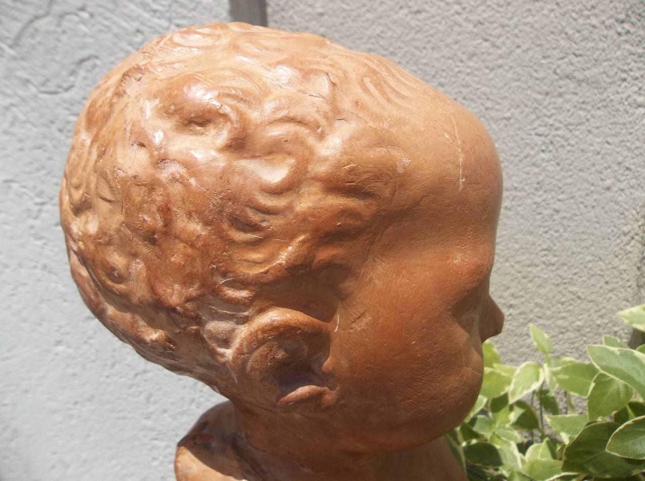 French Terra Cotta Bust of Child