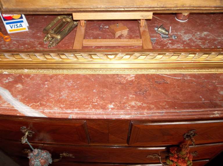Geschnitzte vergoldete Holzplatte oder Innenraumfragment im Stil Louis XVI. (Vergoldet) im Angebot