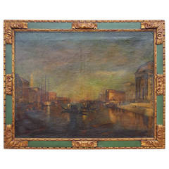 Manner of J.M.W Turner, Venice Scene of the Grand Canal Painting 6